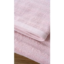 Alegra %100 Doğal Pamuklu Misafir Banyo / Mutfak Havlusu - 30X50 cm Pudra