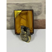 Lighter Marka Otantik Eskitme Model Sarı Renk Gazlı Kişiye Özel Çakmak