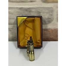 Lighter Marka Otantik Eskitme Model Sarı Renk Gazlı Kişiye Özel Çakmak
