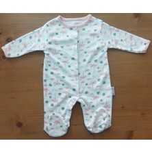 Mıdırık Flamingo Desenli Çıtçıtlı 3lü Tulum Zıbın