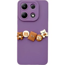 DEİLMİ Xiaomi Redmi Note 13 4g Kılıf 3D M Bear Kamera Korumalı Silikon Kapak