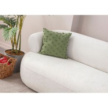 Bugi Home Collection Dekoratif Puantiye Keten Kumaşlı Kırlent Kılıfı 43X43