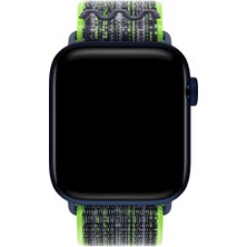 Lopard Apple Watch Uyumlu 46MM Naylon Örgü Hasır Kordon Krd-91