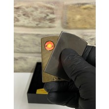 Lighter Marka USB Şarjlı Elektrikli Füme Kişiye Özel Çakmak
