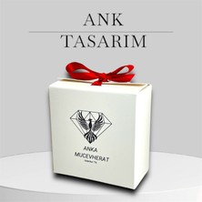 Ank Tasarım Anka Mücevherat Doğal Taş Küpe, Özel Tasarım Küpe, Kadın Küpe