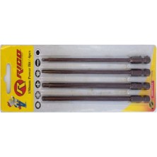 Rico KK1123 4 Parça Kaplamalı Torx Bits Uç 150 mm