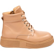 Bestello Bağcıklı Termo Taban Düz Bot 101-SNT22-07 Kadın Bot