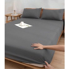 Genç Ev Home Çift Kişilik 160 x 200 cm 30 cm Fitted(Lastikli) Çarşaf 2 Yastık Kılıflı