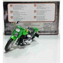 Maisto 1:18 2000 H. D Flstf Street Green Motosiklet