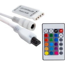 Mini 24 Tuşlu 5 Volt - 12 Volt - 24 Volt - 3.2 Amper Kumandalı Rgb LED Kontrol Cihazı (4199)