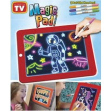 Çerçici Magic Pad Çocuk Eğitici Sihirli Işıklı Kalemli Öğretici Pili Pad