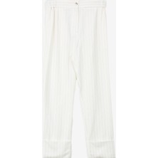 Sisley Yüksek Bel Geniş Fit Bej Kadın Pantolon 4PIKLF056