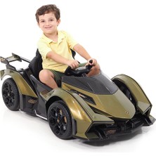 Lamborghini Baby Toys Lambo V12 Vision Gran Turismo 12 V Akülü Araba Uzaktan Kumandalı 4*2