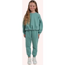 Kız Çocuk Yeşil Sweatshirt