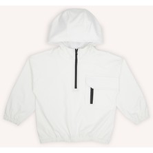 Erkek Çocuk Kapüşonlu Ekru Sweatshirt