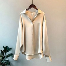 Boby Silk - %100 Ipek Oversize Kadın Gömlek
