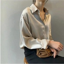 Boby Silk - %100 Ipek Oversize Kadın Gömlek