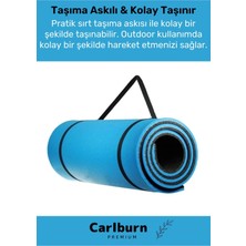 Carlburn Premium Su Geçirmez Konforlu Taşıma Askılı Çift Taraflı Zemin Çadır Uyku Kamp Matı Yer Minderi 10 mm