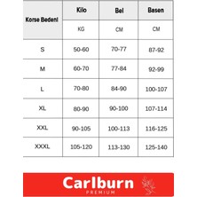 Carlburn Premium Doğum Sezeryan Sonrası Vücut Kaymaz Silikonlu Toparlayıcı Selüllit Önleyici Paçalı Korse