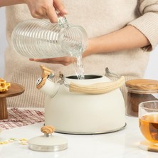 She Life 2.5l Düdük Çaydanlık, Kaymaz Saplı Ocak Için Retro Çaydanlık, Kamp Ev Mutfak Için Uygun (Yurt Dışından)