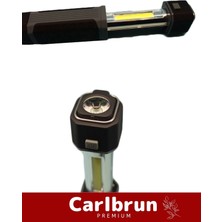 Carlburn Premium Seri Beyaz Işık Ultra Sob Power LED Pilli Askılı Mıknatısla Sabitlenir Çalışma Kamp Lambası