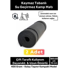 Premium Su Geçirmez Konforlu Taşıma Askılı Çift Taraflı Zemin Çadır Uyku Kamp Matı Yer Minderi 10MM