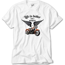 Vintage Harley Davidson Beyaz Tişört