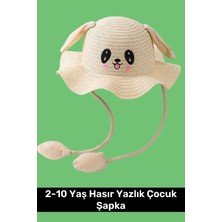 Özel Üretim Benzersiz Tasarım Hareket Eden Kulakları Oynayan 2-10 Yaş Hasır Yazlık Çocuk Şapka