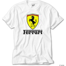 Crows Gate Ferrari Lite Beyaz Tişört