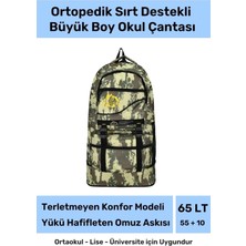 Carlburn Büyük Boy Ortopedik & Terletmeyen Konfor Modeli Çok Gözlü Bölmeli Lise Ortaokul Okul Sırt Çantası