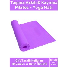 Carlburn Özel Konfor Model Çift Taraflı Kaymaz Silinebilir Eva Yoga Meditasyon Minderi 4mm Mat