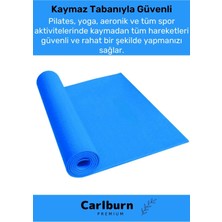 Carlburn Özel Konfor Model Çift Taraflı Kaymaz Silinebilir  Eva Yoga Meditasyon Minderi 4mm Mat