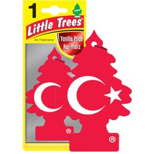 Little Trees Little Tree Türk Bayrağı Ay Yıldız Oto Kağıt Koku 2 Adet Asma Araba Kokusu