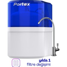 Portex Vontron Membranlı 15 Aşamalı Su Kaçak Sensörlü Nsf Onaylı Çelik Su Tanklı Premium Su Arıtma Cihazı