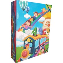 Artlantis Lastikli Klasör Figürlü 1 Adet Ipli Klasör 32X24X6 cm Okul Öğrenci Klasörü Lastikli Çanta Ipli Dosya