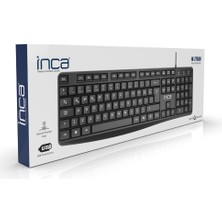 Inca IK-275QU Multimedya Soft Touch Black Keyboard (Kablo Uzunluğu 1,35 Mt) (10 Milyon Tuştıklama)