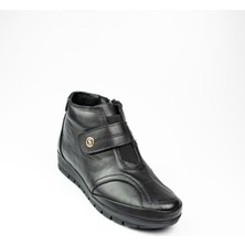 Scavia 572 Siyah Deri Kadın Bot