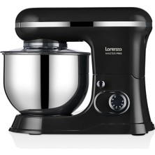 Lorenzo Master Pro Stand Mixer Hamur Yoğurma Makinesi 1500 W Siyah