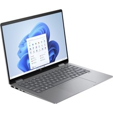 Hp Envy – 14" IPS Wuxga Dokunmatik 2'si 1 Arada Laptop Intel Core Ultra 5 125U Intel Arc Graphics 16GB Lpddr5 Ram 512GB Pcle SSD Win 11 Home Meteor Gümüş