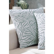 Zebra 2'li Kırlent Kılıfı 45X45 Fermuarlı