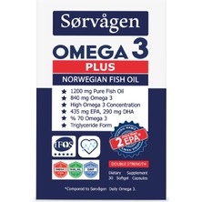 Sorvagen Plus 1200 Mg Norveç Balık Yağı, 30 Kapsül