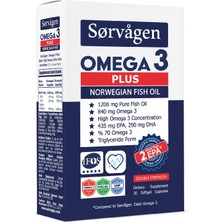 Sorvagen Plus 1200 Mg Norveç Balık Yağı, 30 Kapsül