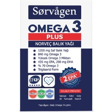 Sorvagen Plus 1200 Mg Norveç Balık Yağı, 30 Kapsül