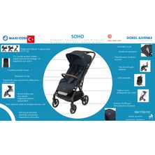 Maxi-Cosi Soho Kompakt Seyahat Sistem Olabilen Otomatik Katlanan Bebek Arabası Essential Green