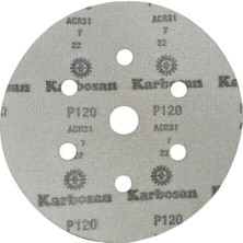 Karbosan Gold ACR31 150MM 7delik Disk Cırtlı Zımpara 50'li Paket P120