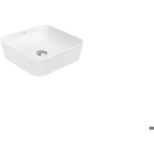 Creavit Ultra Kare Çanak Lavabo 40CM Beyaz Mat