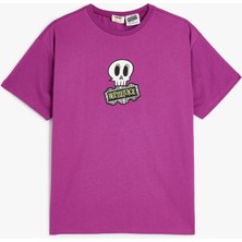 Koton Beetlejuice Tişört Lisanslı Kısa Kol Bisiklet Yaka Pamuklu