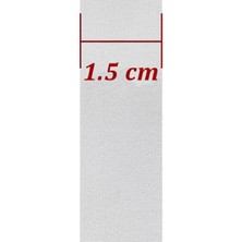 Beyaz - Siyah - Bel - Paça - Don - Lastiği 1.5 cm x 10 Metre Kaliteli Çamaşır Lastiği