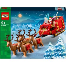 LEGO® Noel Baba’nın Kızağı 40499 – 9 Yaş ve Üzeri Çocuklar için Minifigür ve Ren Geyiği Figürleri İçeren Yaratıcı Oyuncak Yapım Seti (343 Parça)