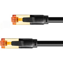 Gplus Cat8 8 Metre S/ftp 40G 2000MHZ 26AWG Bc Emi Pimf Örgülü Folyo Kaplama Stp Sf/ftp Network Ethernet Lan Kablo 8m